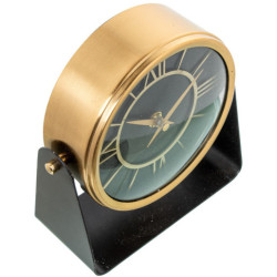 Reloj sobremesa negro y dorado