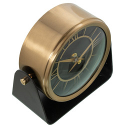 Reloj sobremesa negro y dorado