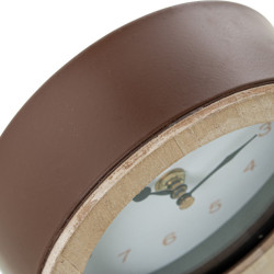 Reloj sobremesa natural y marron