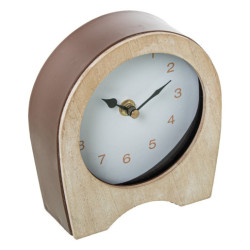 Reloj sobremesa natural y marron