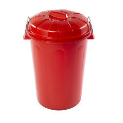 Cubo basura rojo 100L