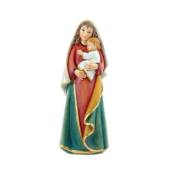 Virgen con niño 12 cm