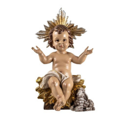 Niño Jesus oveja 30 cm