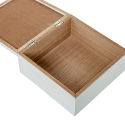 Caja joyero blanco y natural