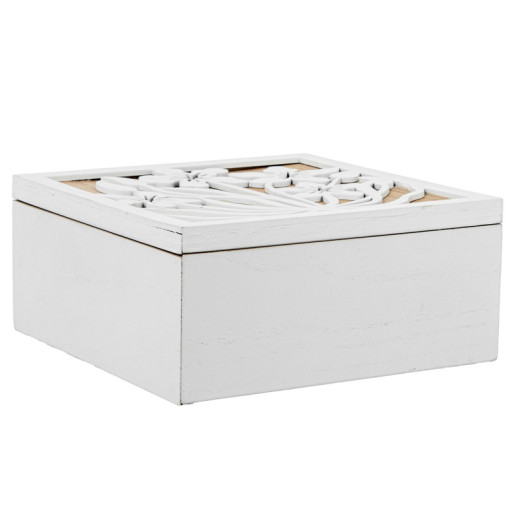 Caja joyero blanco y natural