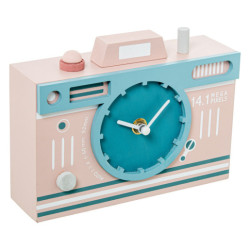 Reloj rosa y azul