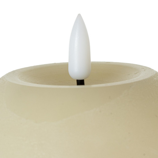 Set 4 velas led marfil