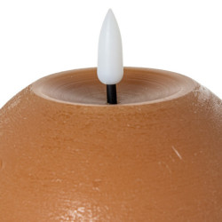 Set 4 velas led caramelo