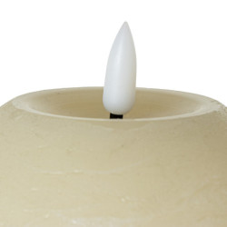 Set 4 velas led marfil