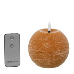 Set 4 velas led caramelo