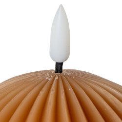 Set 4 velas led caramelo