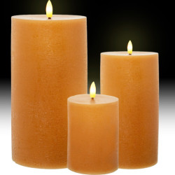 Set 4 velas led carameno