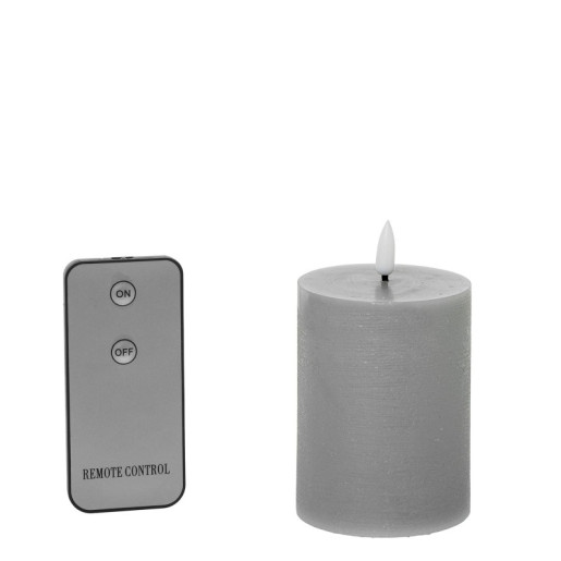 Set 4 velas led gris