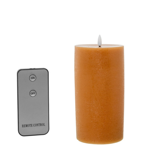 Set 4 velas led caramelo