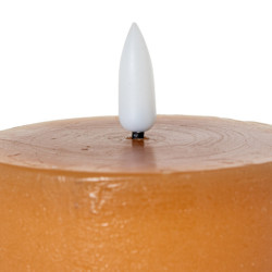 Set 4 velas led caramelo