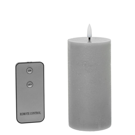 Set 4 velas led gris