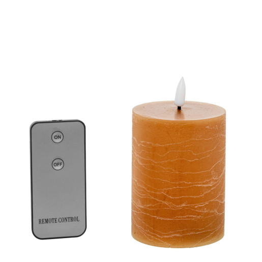 Set 4 velas led caramelo