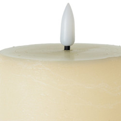 Set 4 velas led marfil