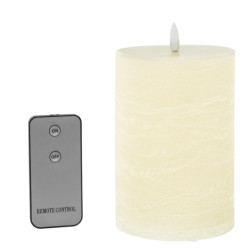 Set 4 velas led marfil