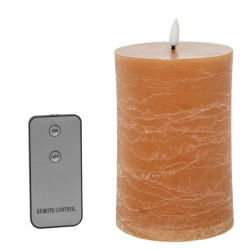 Set 4 velas led caramelo