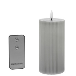 Set 4 velas led gris