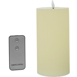 Set 4 velas led marfil