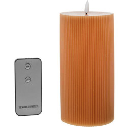 Set 4 velas led caramelo