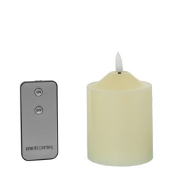 Set 4 velas led marfil