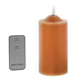 Set 4 velas led caramelo