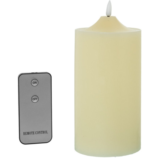 Set 4 velas led marfil