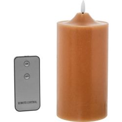 Set 4 velas led caramelo