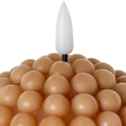 Set 4 velas led caramelo