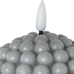 Set 4 velas led gris