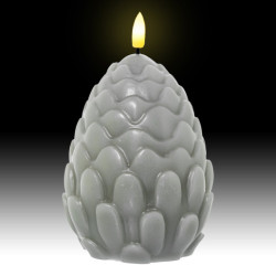 Set 4 velas led gris