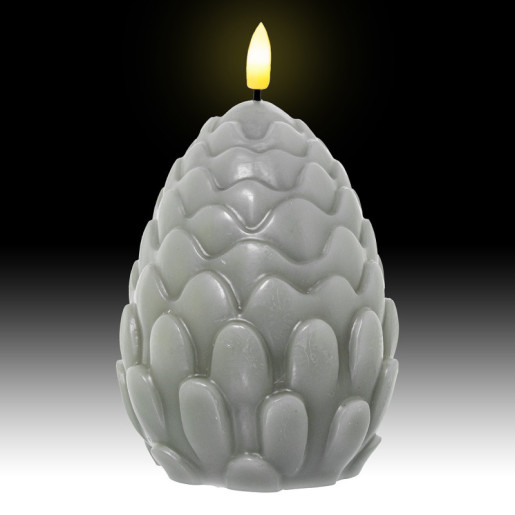 Set 4 velas led gris