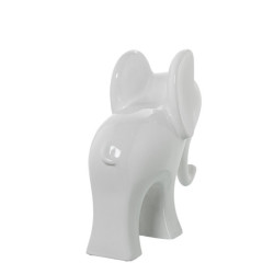 Figura elefante blanco brillo