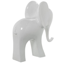 Figura elefante blanco brillo