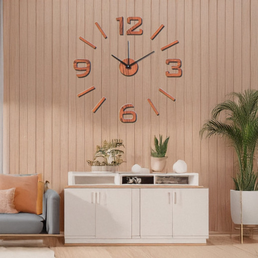 Reloj pared madera