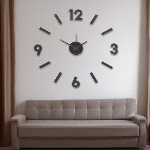 Reloj pared negro