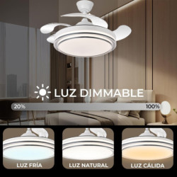 Ventilador techo blanco