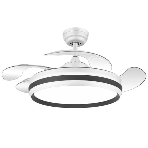 Ventilador techo blanco y negro