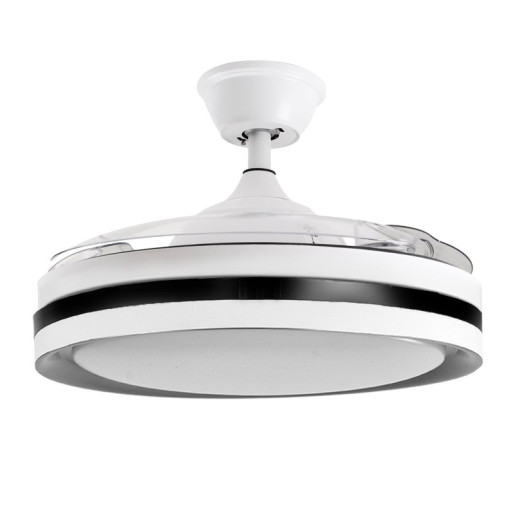 Ventilador techo blanco y negro