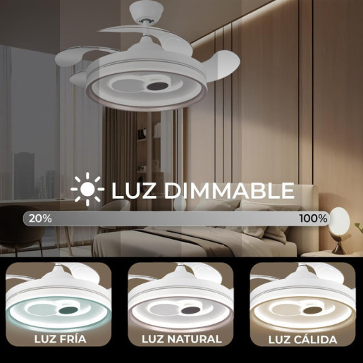 Ventilador techo blanco