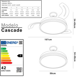 Ventilador techo blanco