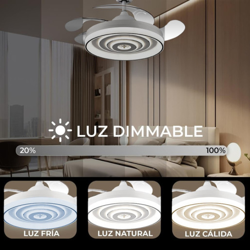 Ventilador techo blanco