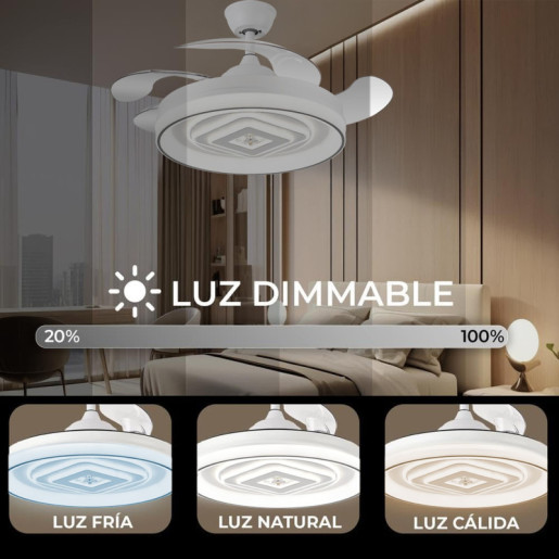 Ventilador techo blanco