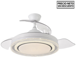 Ventilador techo blanco y natural