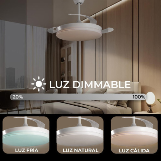 Ventilador techo blanco