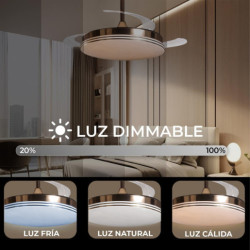 Ventilador techo bronce