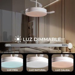 Ventilador techo blanco